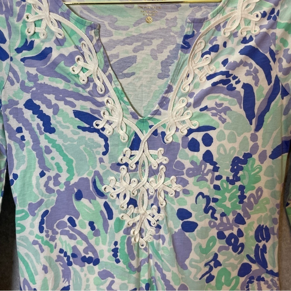 Lilly Pulitzer Marina Dress in Lilac Nice Ink - Picture 3 of 7